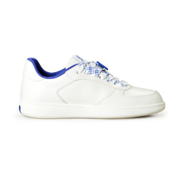 Burberry Men's Terrace White Leather Low Top Sneakers Shoes US 10 IT 43